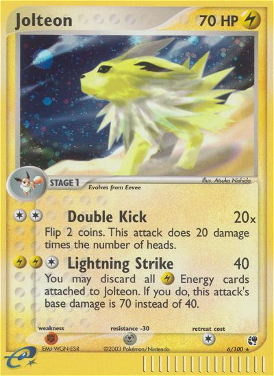 Jolteon (6/100) [EX: Sandstorm] | Pegasus Games WI