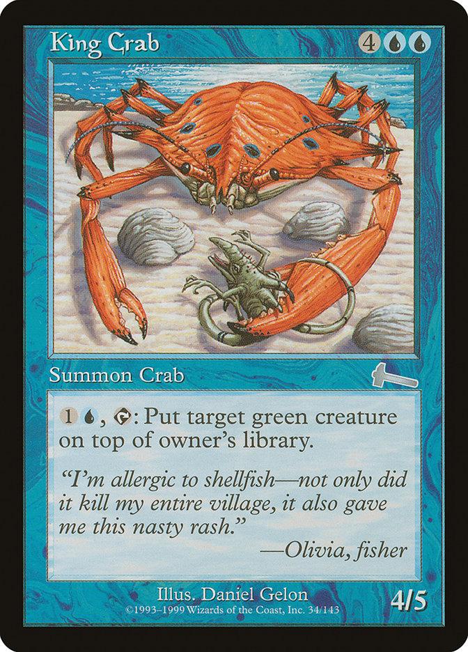 King Crab [Urza's Legacy] | Pegasus Games WI