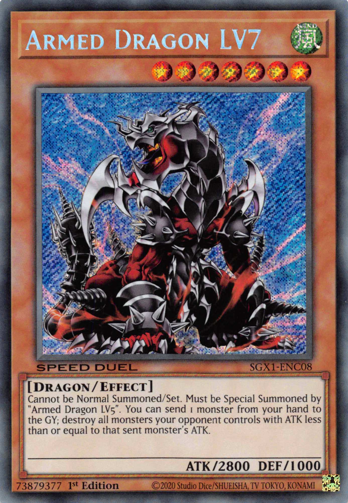 Armed Dragon LV7 [SGX1-ENC08] Secret Rare | Pegasus Games WI