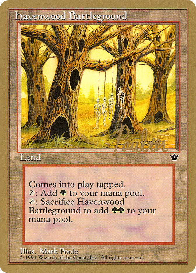 Havenwood Battleground (Preston Poulter) [Pro Tour Collector Set] | Pegasus Games WI