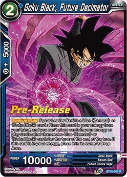 Goku Black, Future Decimator (BT10-051) [Rise of the Unison Warrior Prerelease Promos] | Pegasus Games WI