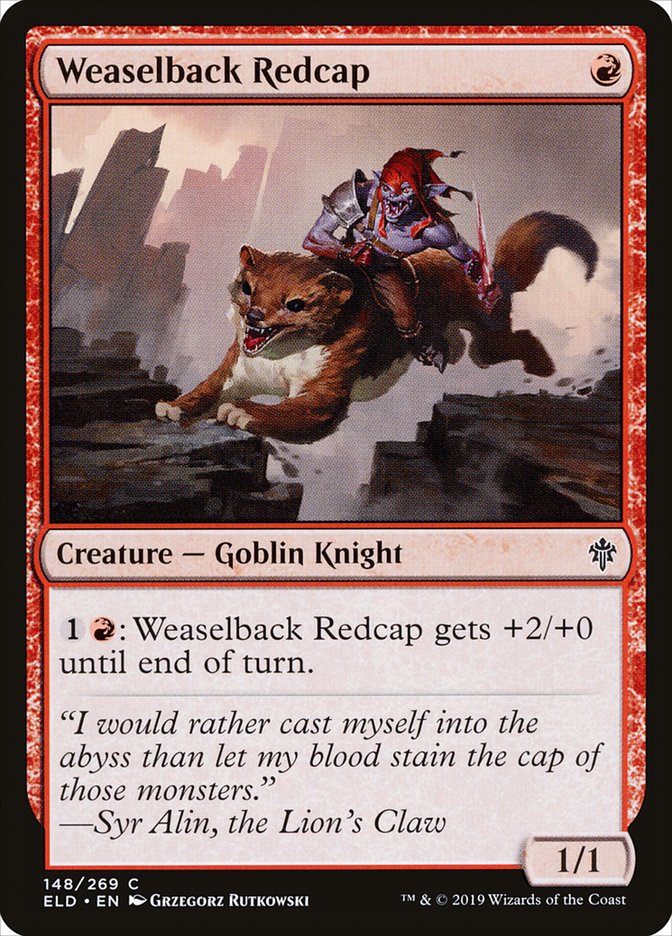 Weaselback Redcap [Throne of Eldraine] | Pegasus Games WI