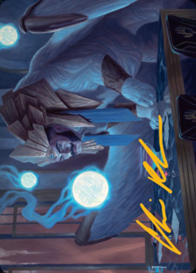 Tivit, Seller of Secrets Art Card (Gold-Stamped Signature) [Streets of New Capenna Art Series] | Pegasus Games WI