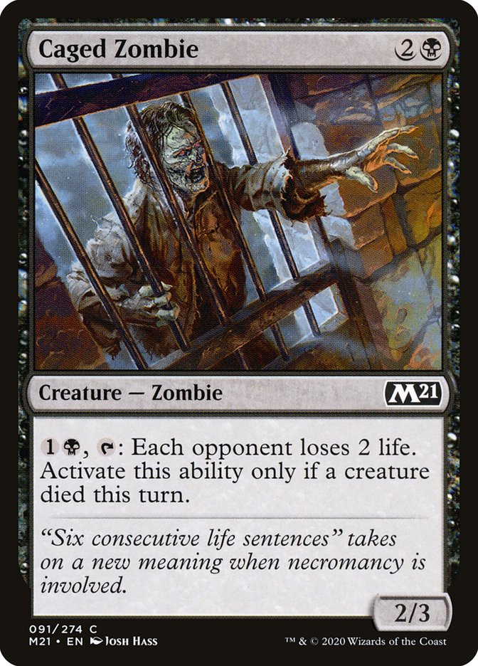 Caged Zombie [Core Set 2021] | Pegasus Games WI