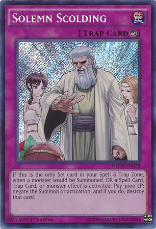 Solemn Scolding [NECH-EN079] Secret Rare | Pegasus Games WI