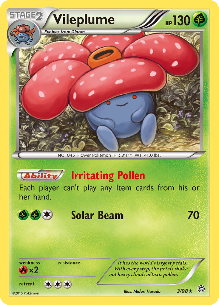 Vileplume (3/98) [XY: Ancient Origins] | Pegasus Games WI