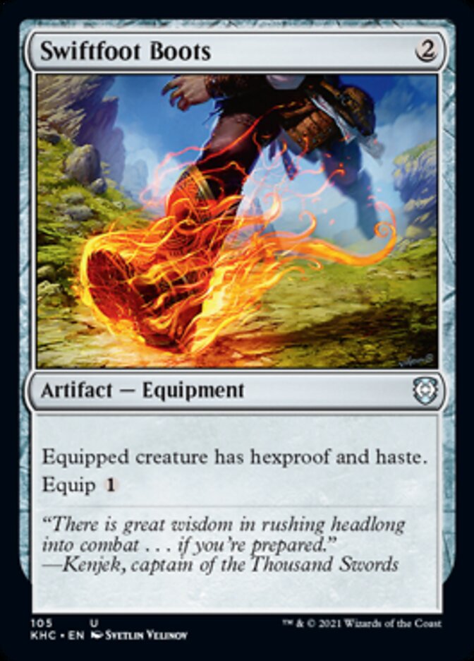 Swiftfoot Boots [Kaldheim Commander] | Pegasus Games WI
