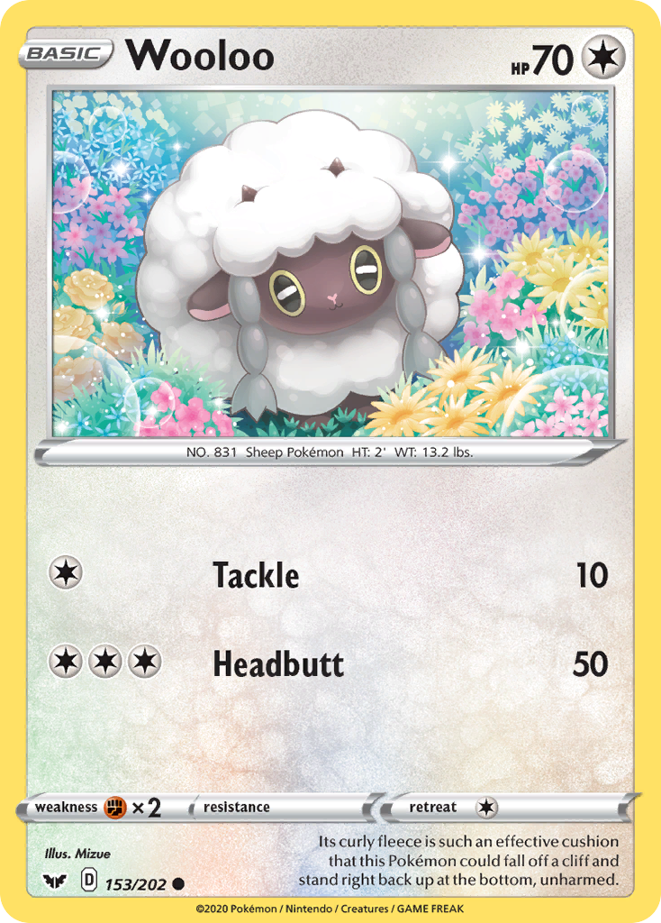 Wooloo (153/202) [Sword & Shield: Base Set] | Pegasus Games WI