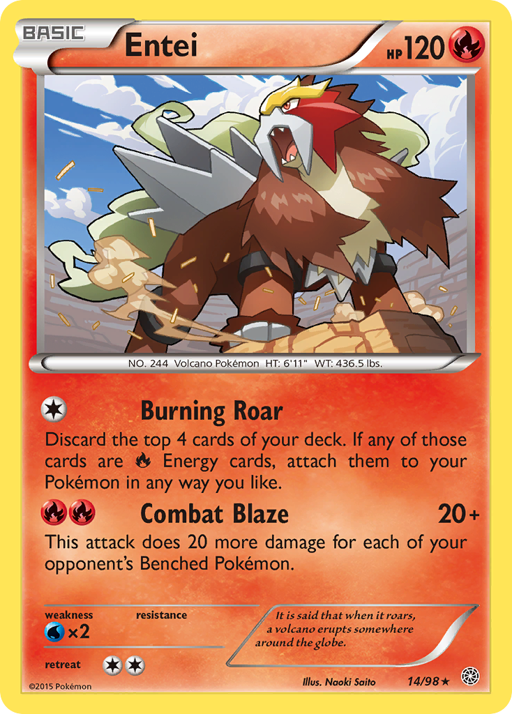 Entei (14/98) [XY: Ancient Origins] | Pegasus Games WI