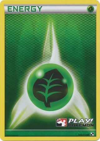 Grass Energy (105/114) (Play Pokemon Promo) [Black & White: Base Set] | Pegasus Games WI