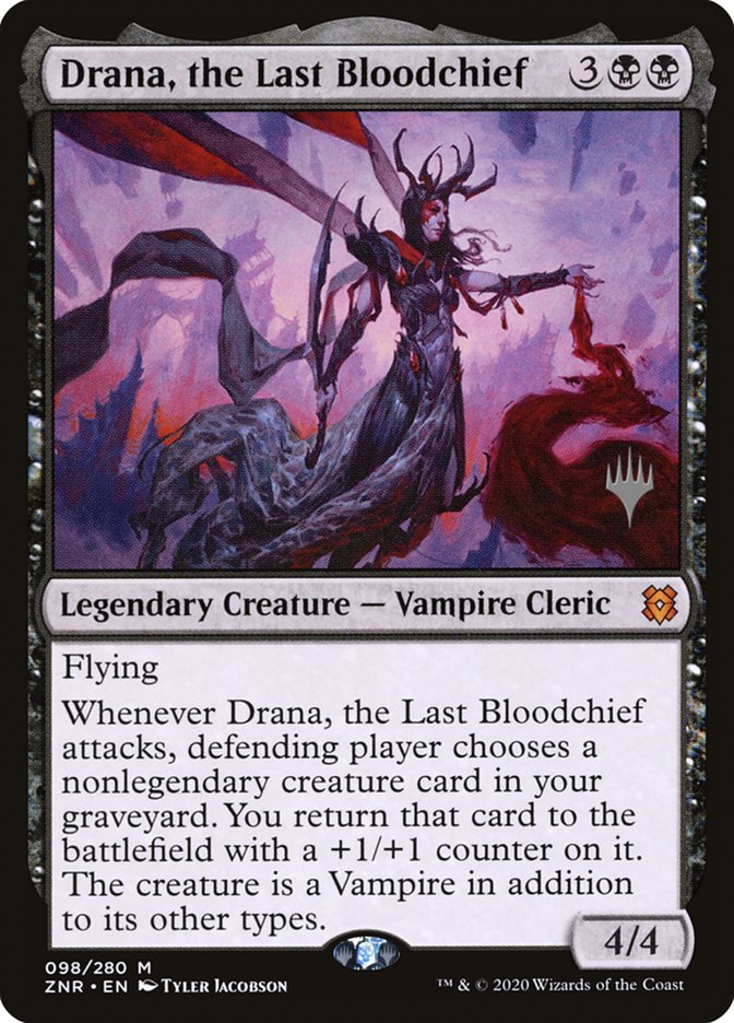 Drana, the Last Bloodchief (Promo Pack) [Zendikar Rising Promos] | Pegasus Games WI