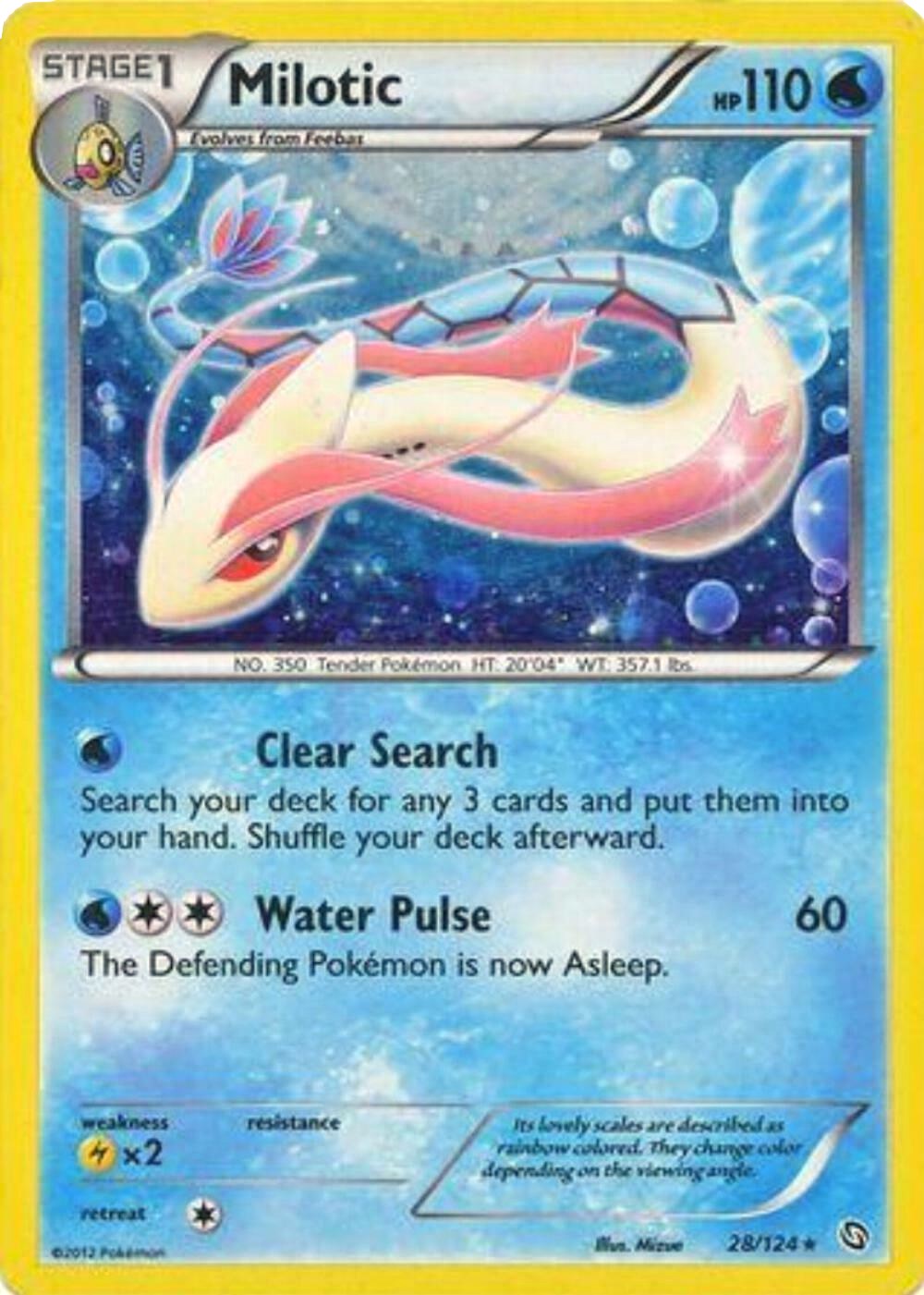 Milotic (28/124) (Cosmos Holo) [Black & White: Dragons Exalted] | Pegasus Games WI