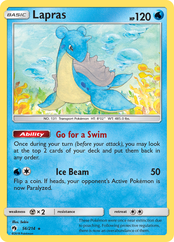 Lapras (56/214) [Sun & Moon: Lost Thunder] | Pegasus Games WI