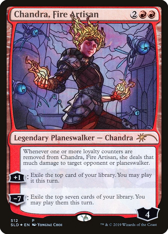 Chandra, Fire Artisan (Stained Glass) [Secret Lair Drop Promos] | Pegasus Games WI