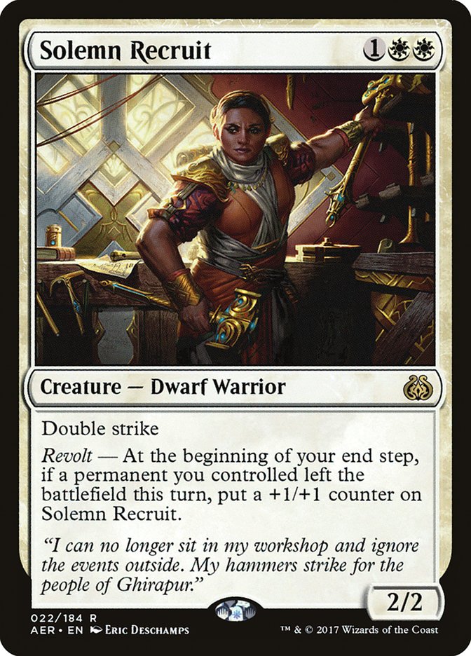 Solemn Recruit [Aether Revolt] | Pegasus Games WI