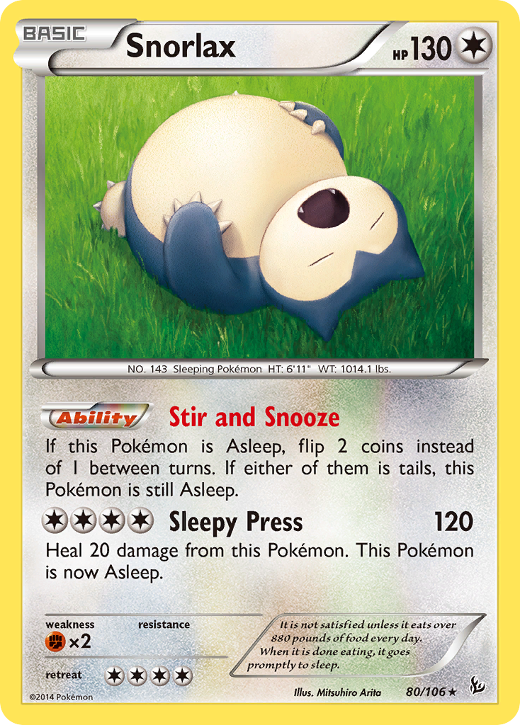 Snorlax (80/106) [XY: Flashfire] | Pegasus Games WI
