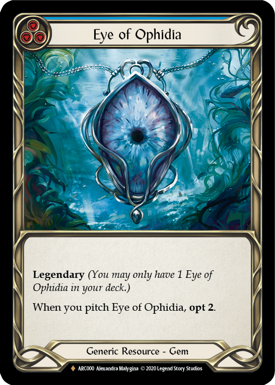 Eye of Ophidia [ARC000] Unlimited Rainbow Foil | Pegasus Games WI