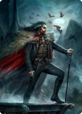 Dracula, Blood Immortal Art Card [Innistrad: Crimson Vow Art Series] | Pegasus Games WI