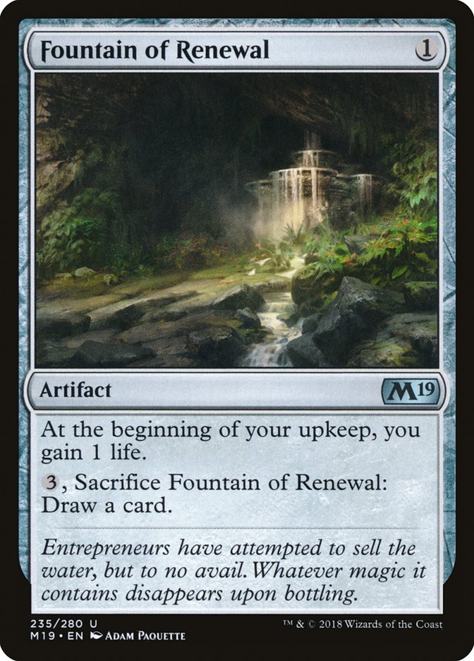 Fountain of Renewal [Core Set 2019] | Pegasus Games WI