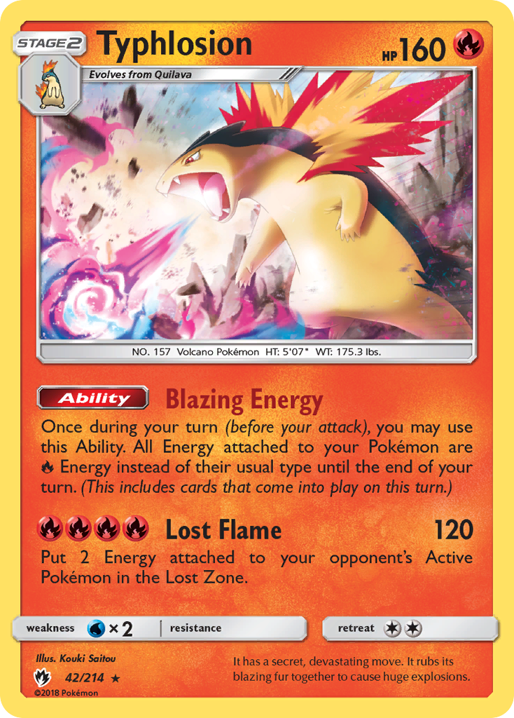 Typhlosion (42/214) [Sun & Moon: Lost Thunder] | Pegasus Games WI