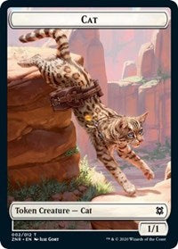 Cat // Hydra Double-Sided Token [Zendikar Rising Tokens] | Pegasus Games WI