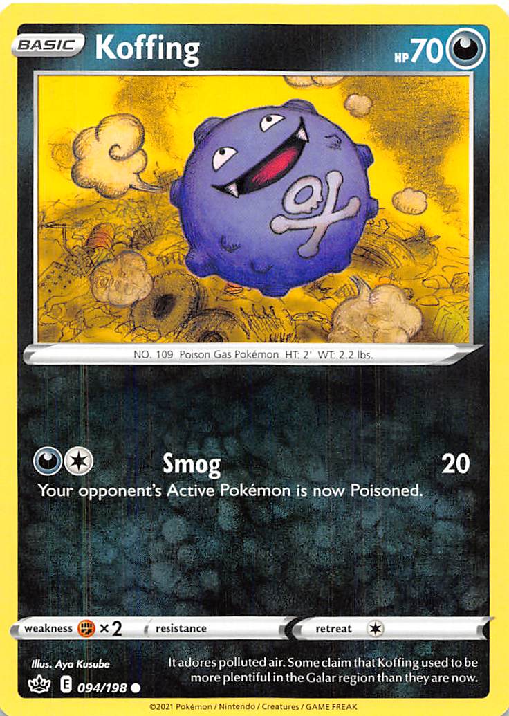 Koffing (094/198) [Sword & Shield: Chilling Reign] | Pegasus Games WI