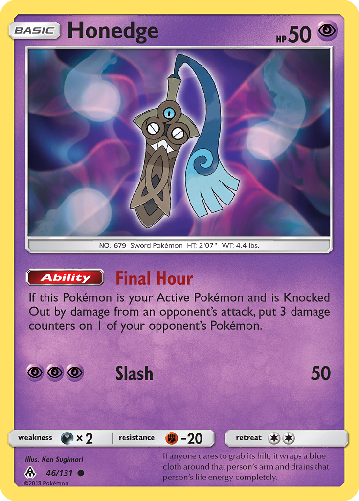 Honedge (46/131) [Sun & Moon: Forbidden Light] | Pegasus Games WI