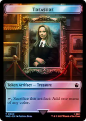 Warrior // Treasure (0060) Double-Sided Token (Surge Foil) [Doctor Who Tokens] | Pegasus Games WI