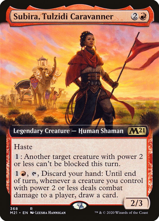Subira, Tulzidi Caravanner (Extended Art) [Core Set 2021] | Pegasus Games WI