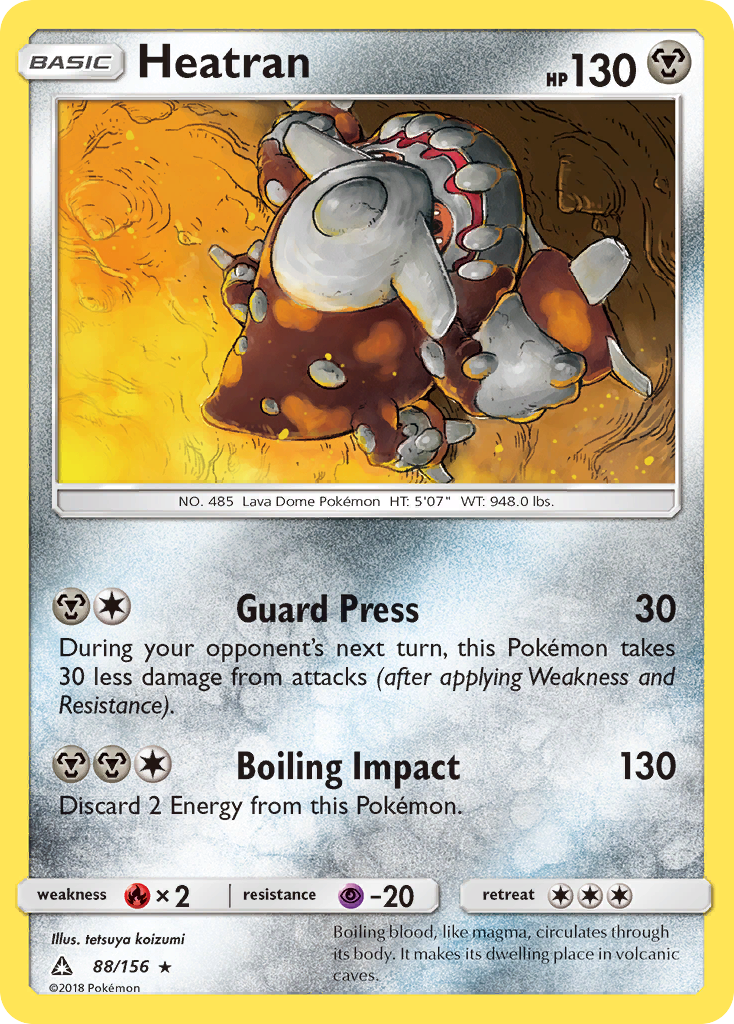 Heatran (88/156) [Sun & Moon: Ultra Prism] | Pegasus Games WI