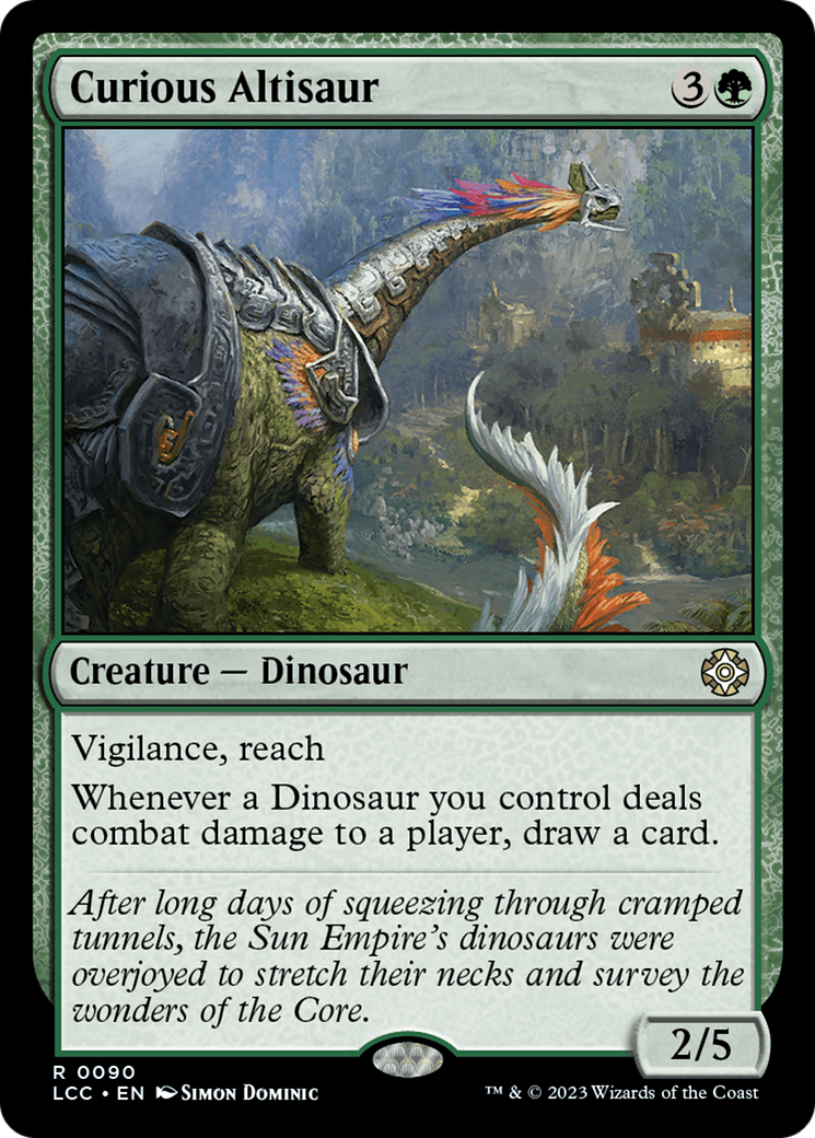 Curious Altisaur [The Lost Caverns of Ixalan Commander] | Pegasus Games WI