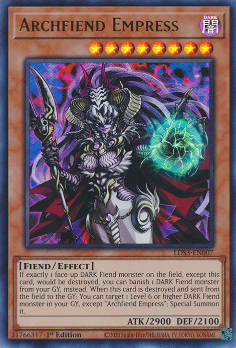 Archfiend Empress [LDS3-EN007] Ultra Rare | Pegasus Games WI