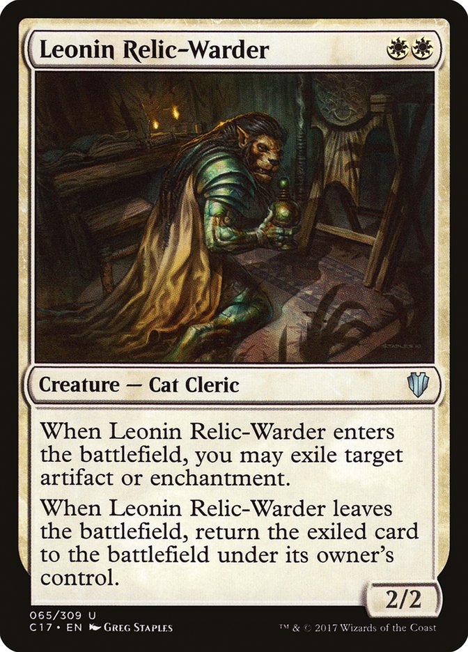 Leonin Relic-Warder [Commander 2017] | Pegasus Games WI