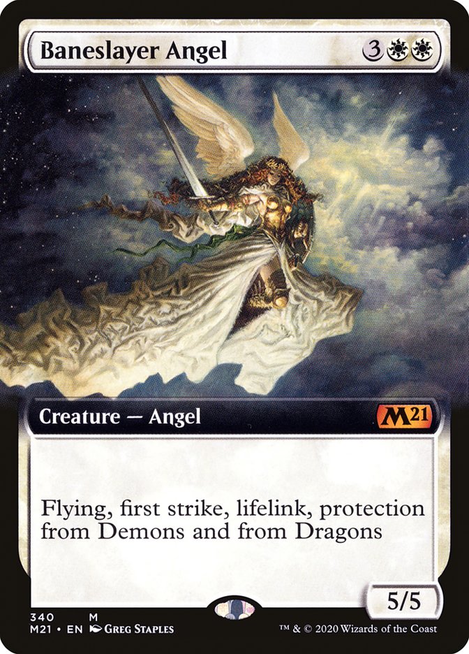 Baneslayer Angel (Extended Art) [Core Set 2021] | Pegasus Games WI