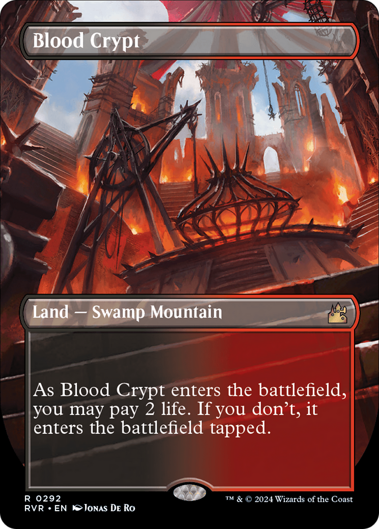 Blood Crypt (Borderless) [Ravnica Remastered] | Pegasus Games WI