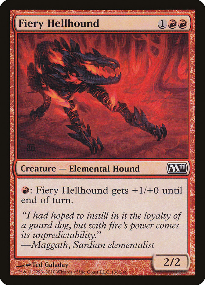 Fiery Hellhound [Magic 2011] | Pegasus Games WI