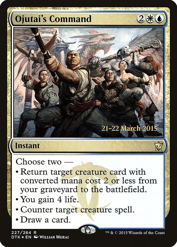 Ojutai's Command [Dragons of Tarkir Prerelease Promos] | Pegasus Games WI