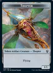 Golem (027) // Thopter Double-Sided Token [Commander 2021 Tokens] | Pegasus Games WI