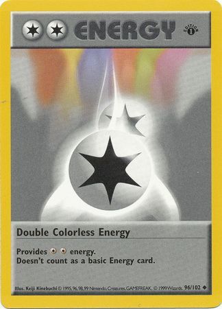 Double Colorless Energy (96/102) (Shadowless) [Base Set 1st Edition] | Pegasus Games WI