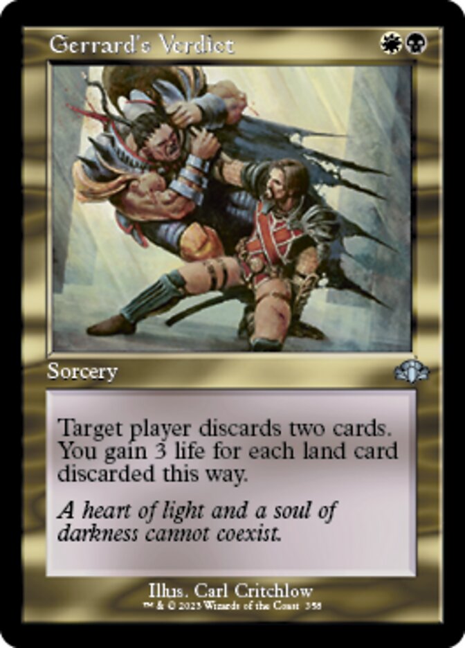 Gerrard's Verdict (Retro) [Dominaria Remastered] | Pegasus Games WI