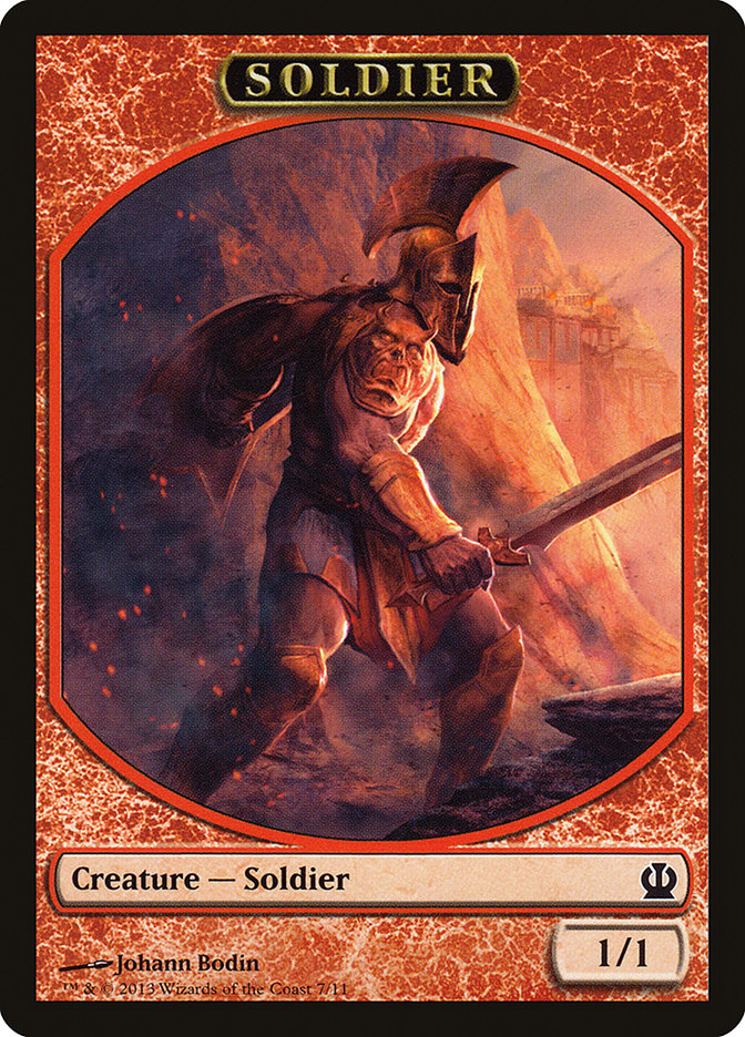 Soldier Token (7/11) [Theros Tokens] | Pegasus Games WI