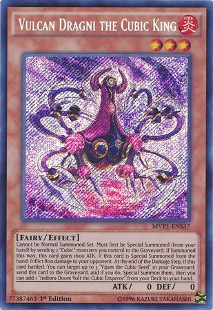 Vulcan Dragni the Cubic King [MVP1-ENS37] Secret Rare | Pegasus Games WI