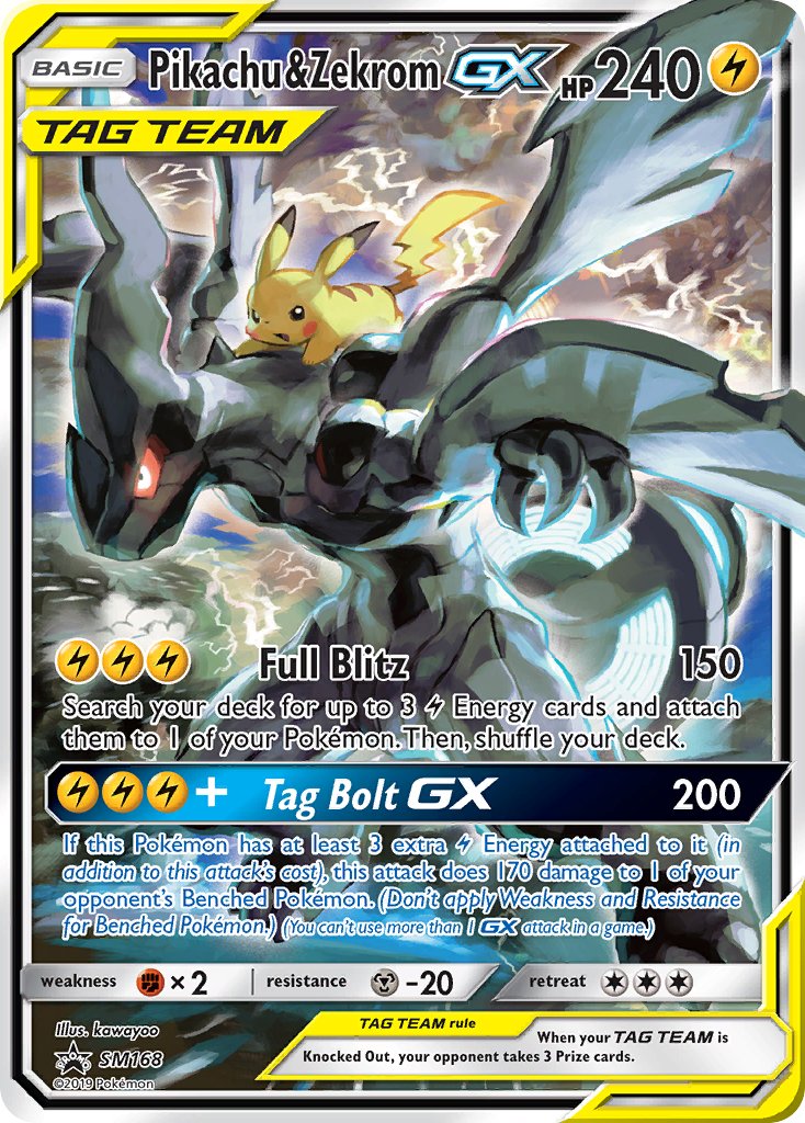 Pikachu & Zekrom GX (SM168) [Sun & Moon: Black Star Promos] | Pegasus Games WI