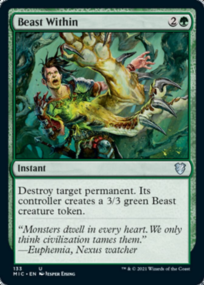 Beast Within [Innistrad: Midnight Hunt Commander] | Pegasus Games WI