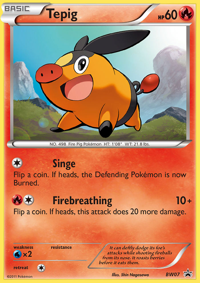 Tepig (BW07) [Black & White: Black Star Promos] | Pegasus Games WI