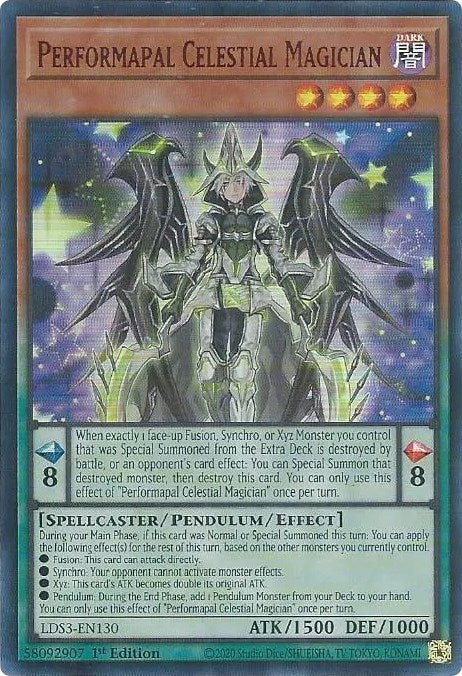 Performapal Celestial Magician (Red) [LDS3-EN130] Ultra Rare | Pegasus Games WI