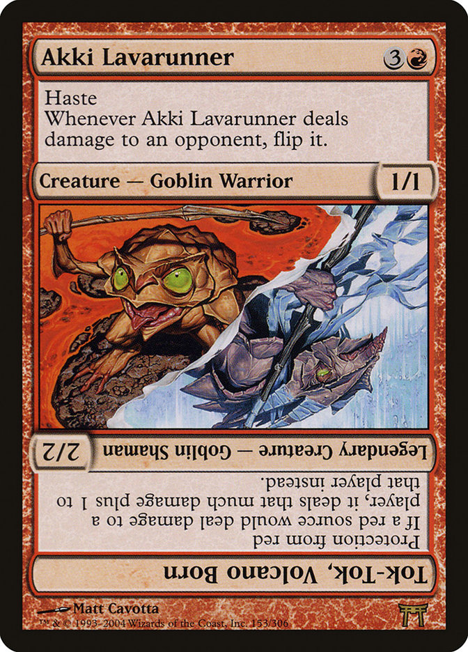 Akki Lavarunner // Tok-Tok, Volcano Born [Champions of Kamigawa] | Pegasus Games WI