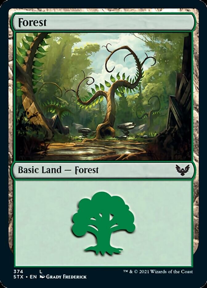 Forest (374) [Strixhaven: School of Mages] | Pegasus Games WI