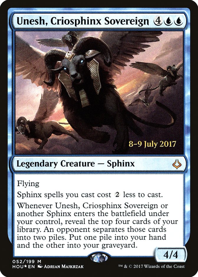 Unesh, Criosphinx Sovereign [Hour of Devastation Prerelease Promos] | Pegasus Games WI