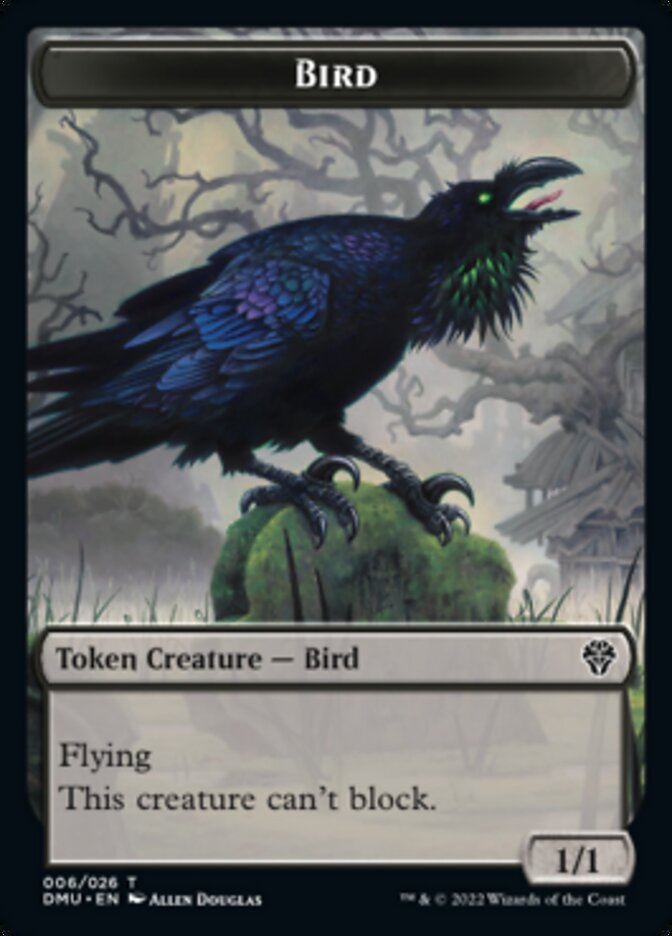 Phyrexian // Bird (006) Double-Sided Token [Dominaria United Tokens] | Pegasus Games WI